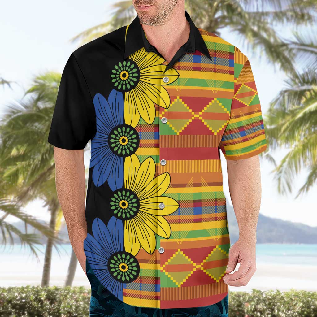 African Ethnic Kitenge Ankara Style Hawaiian Shirt - Wonder Print Shop