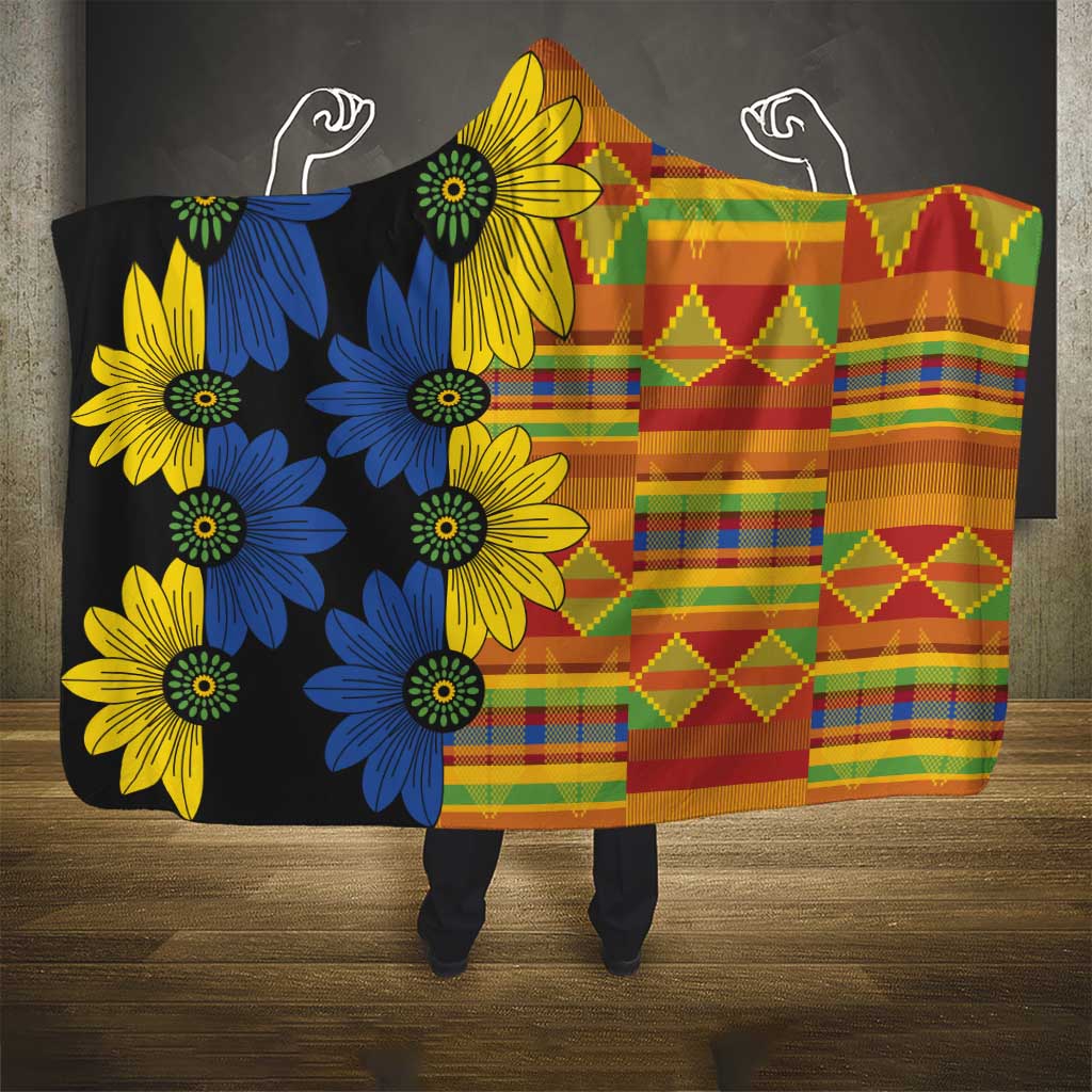 African Ethnic Kitenge Ankara Style Hooded Blanket - Wonder Print Shop
