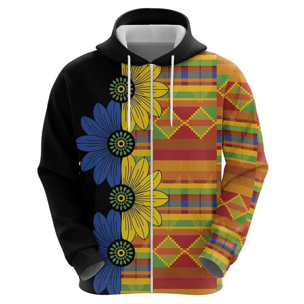 African Ethnic Kitenge Ankara Style Hoodie - Wonder Print Shop