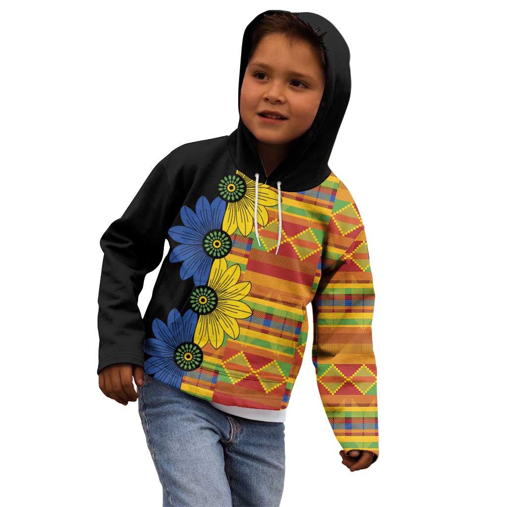 African Ethnic Kitenge Ankara Style Kid Hoodie - Wonder Print Shop