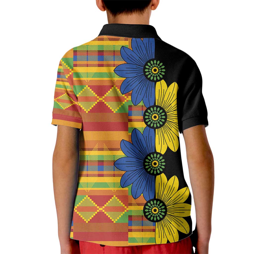 African Ethnic Kitenge Ankara Style Kid Polo Shirt - Wonder Print Shop