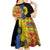 African Ethnic Kitenge Ankara Style Kid Short Sleeve Dress - Wonder Print Shop