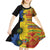 African Ethnic Kitenge Ankara Style Kid Short Sleeve Dress - Wonder Print Shop