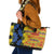 African Ethnic Kitenge Ankara Style Leather Tote Bag
