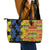 African Ethnic Kitenge Ankara Style Leather Tote Bag