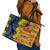 African Ethnic Kitenge Ankara Style Leather Tote Bag