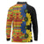 African Ethnic Kitenge Ankara Style Long Sleeve Polo Shirt - Wonder Print Shop