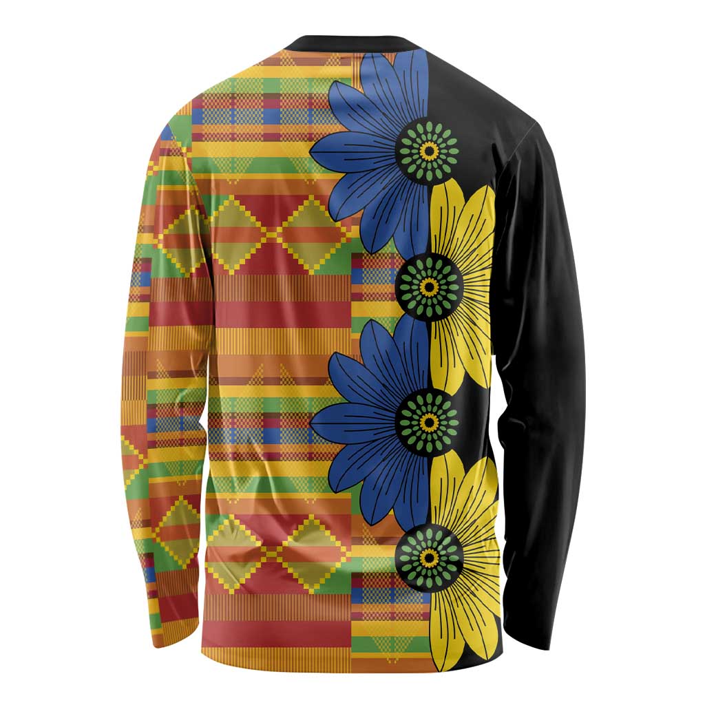 African Ethnic Kitenge Ankara Style Long Sleeve Shirt - Wonder Print Shop
