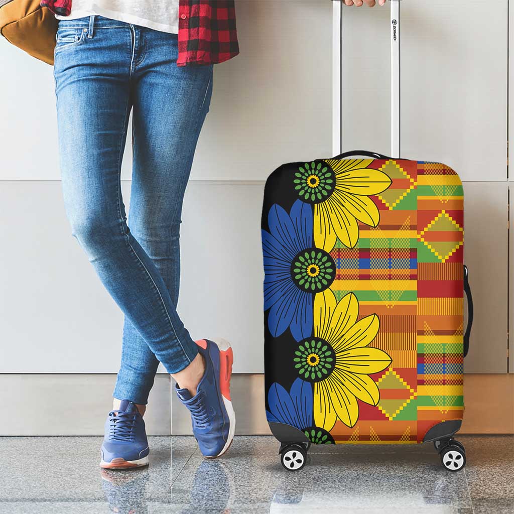 African Ethnic Kitenge Ankara Style Luggage Cover - Wonder Print Shop