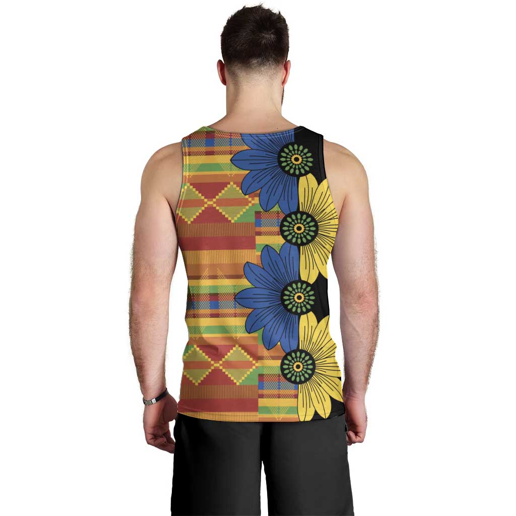 African Ethnic Kitenge Ankara Style Men Tank Top - Wonder Print Shop