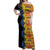 African Ethnic Kitenge Ankara Style Off Shoulder Maxi Dress - Wonder Print Shop