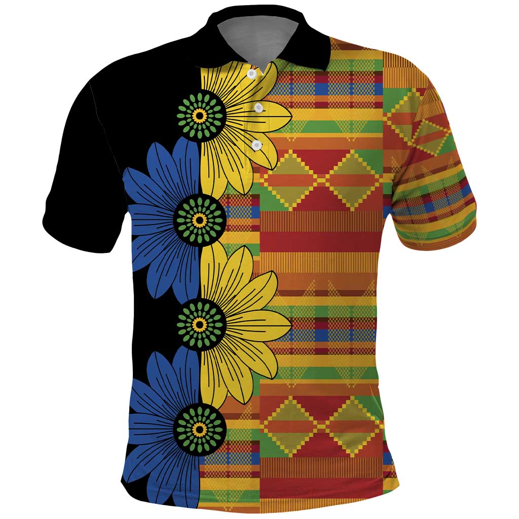 African Ethnic Kitenge Ankara Style Polo Shirt - Wonder Print Shop