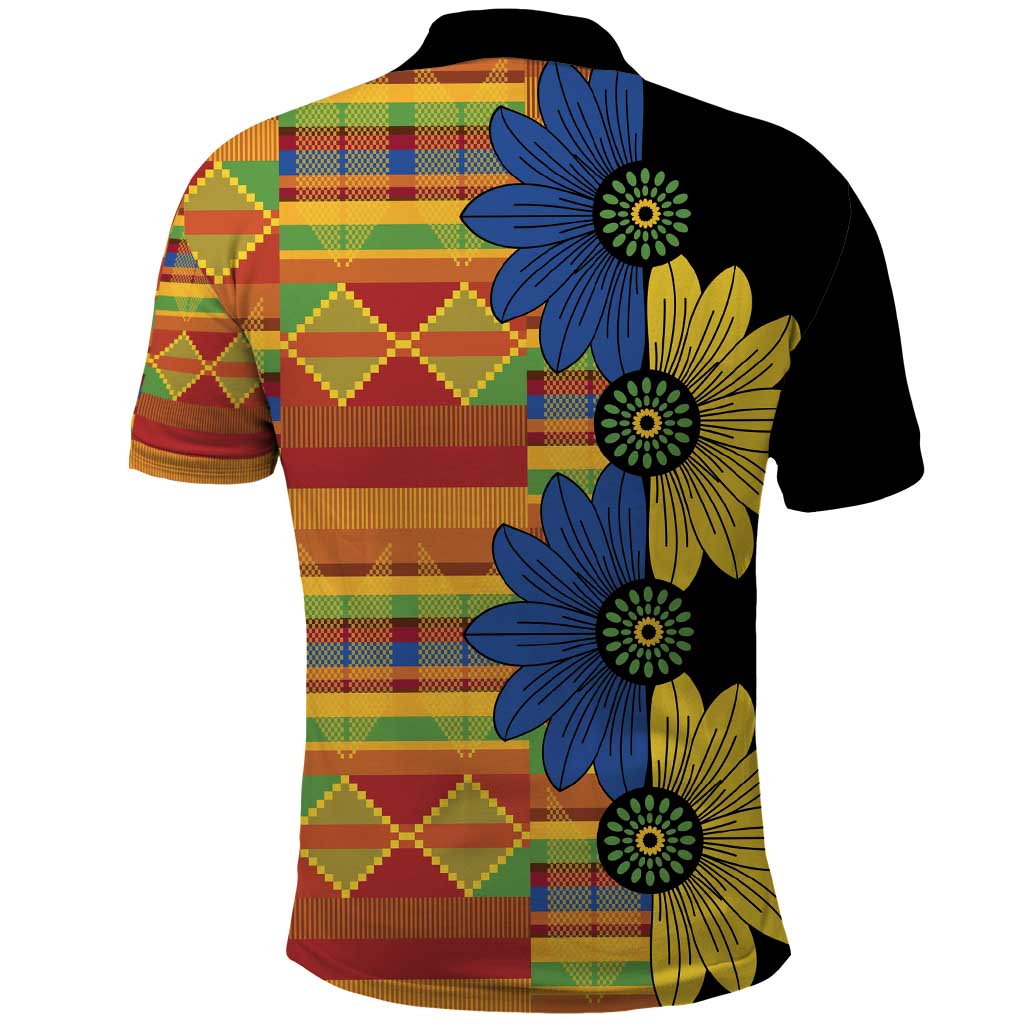 African Ethnic Kitenge Ankara Style Polo Shirt - Wonder Print Shop