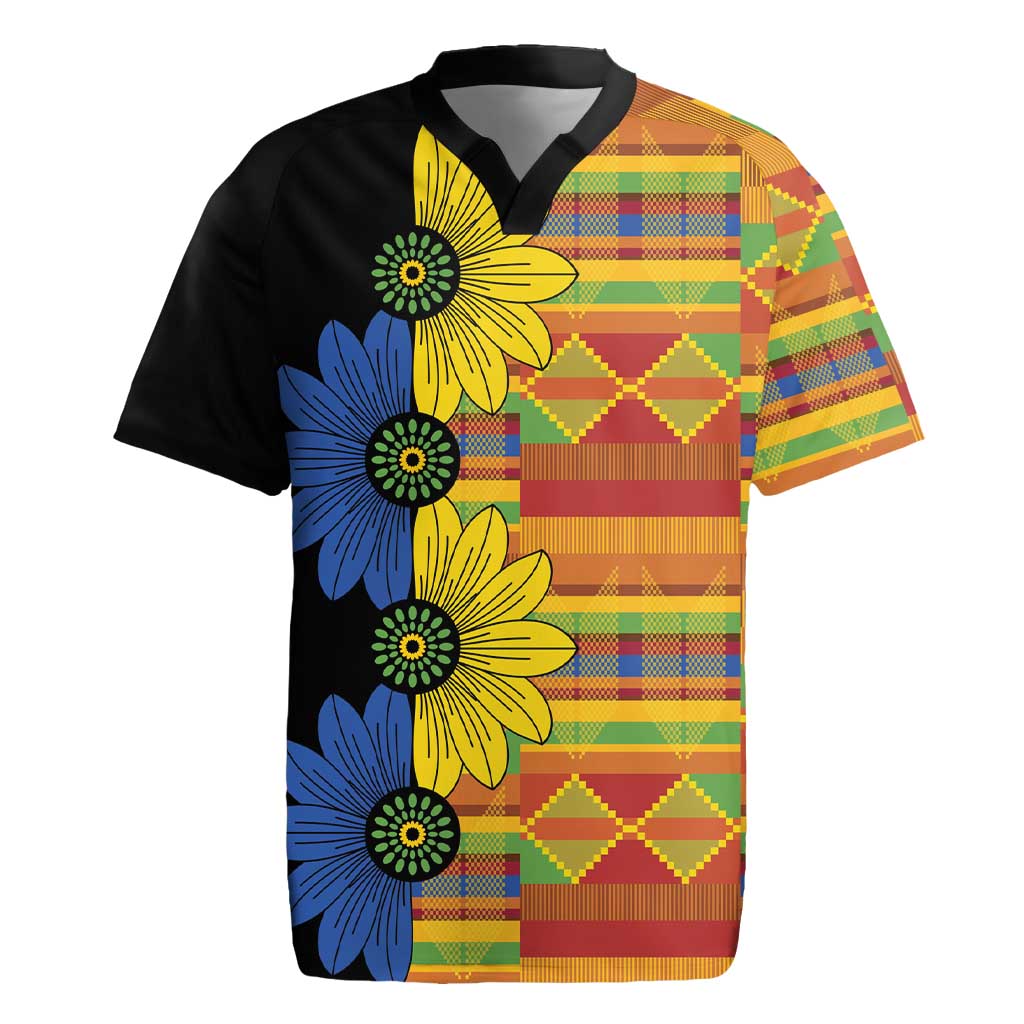 African Ethnic Kitenge Ankara Style Rugby Jersey - Wonder Print Shop