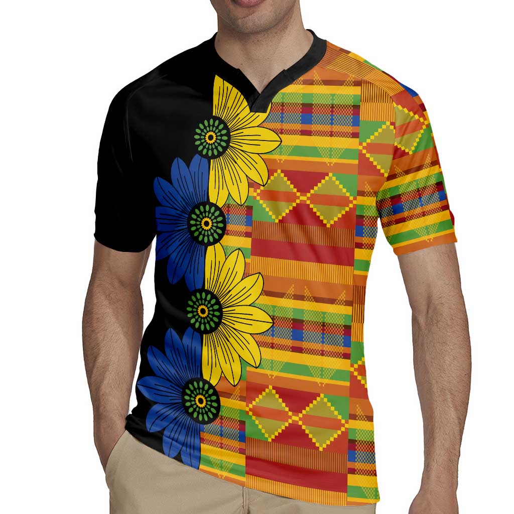African Ethnic Kitenge Ankara Style Rugby Jersey - Wonder Print Shop