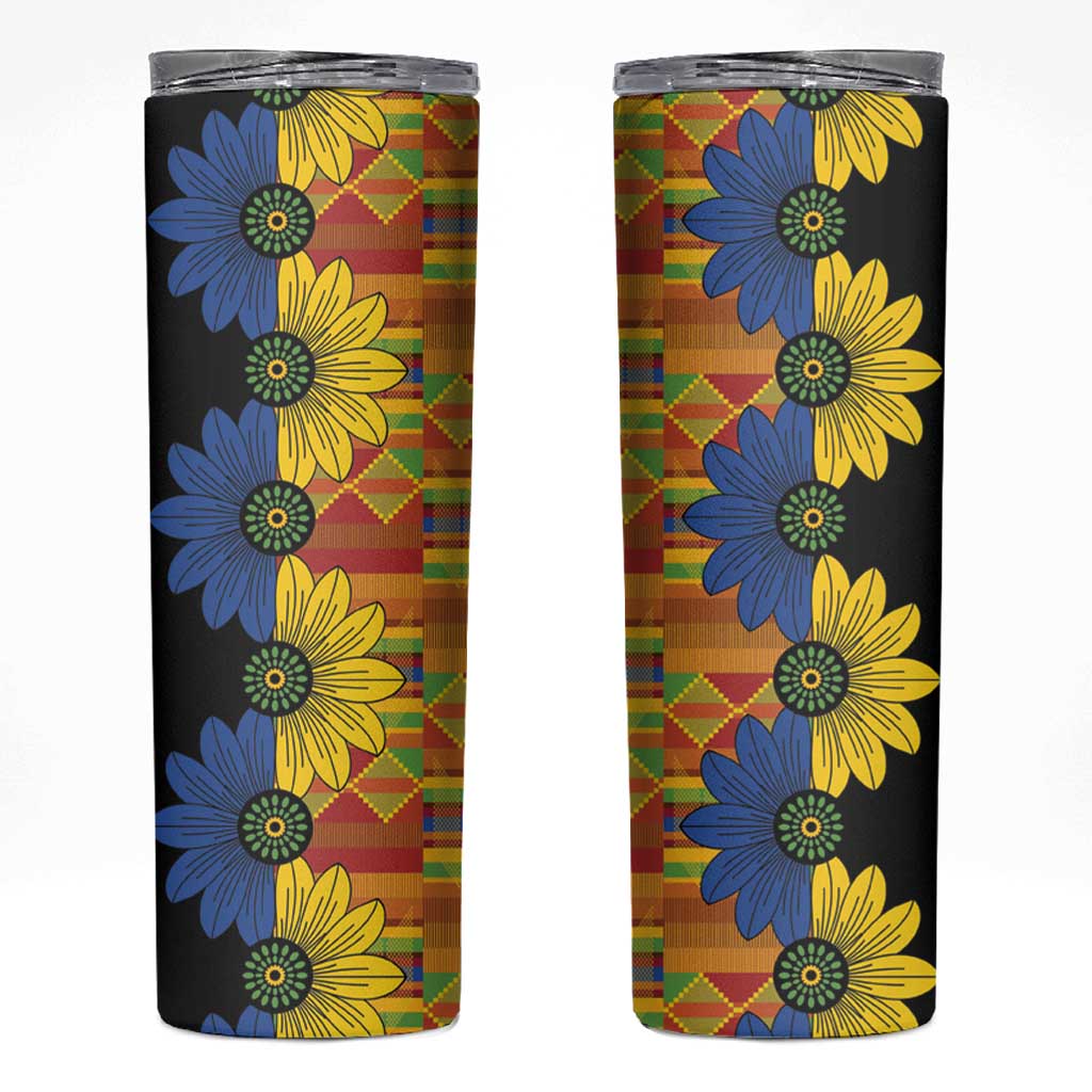 African Ethnic Kitenge Ankara Style Skinny Tumbler - Wonder Print Shop