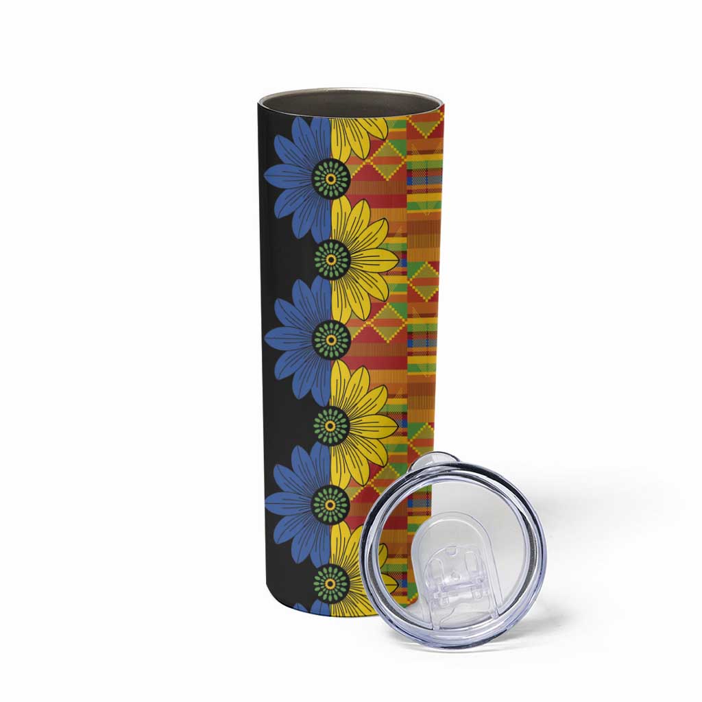 African Ethnic Kitenge Ankara Style Skinny Tumbler - Wonder Print Shop