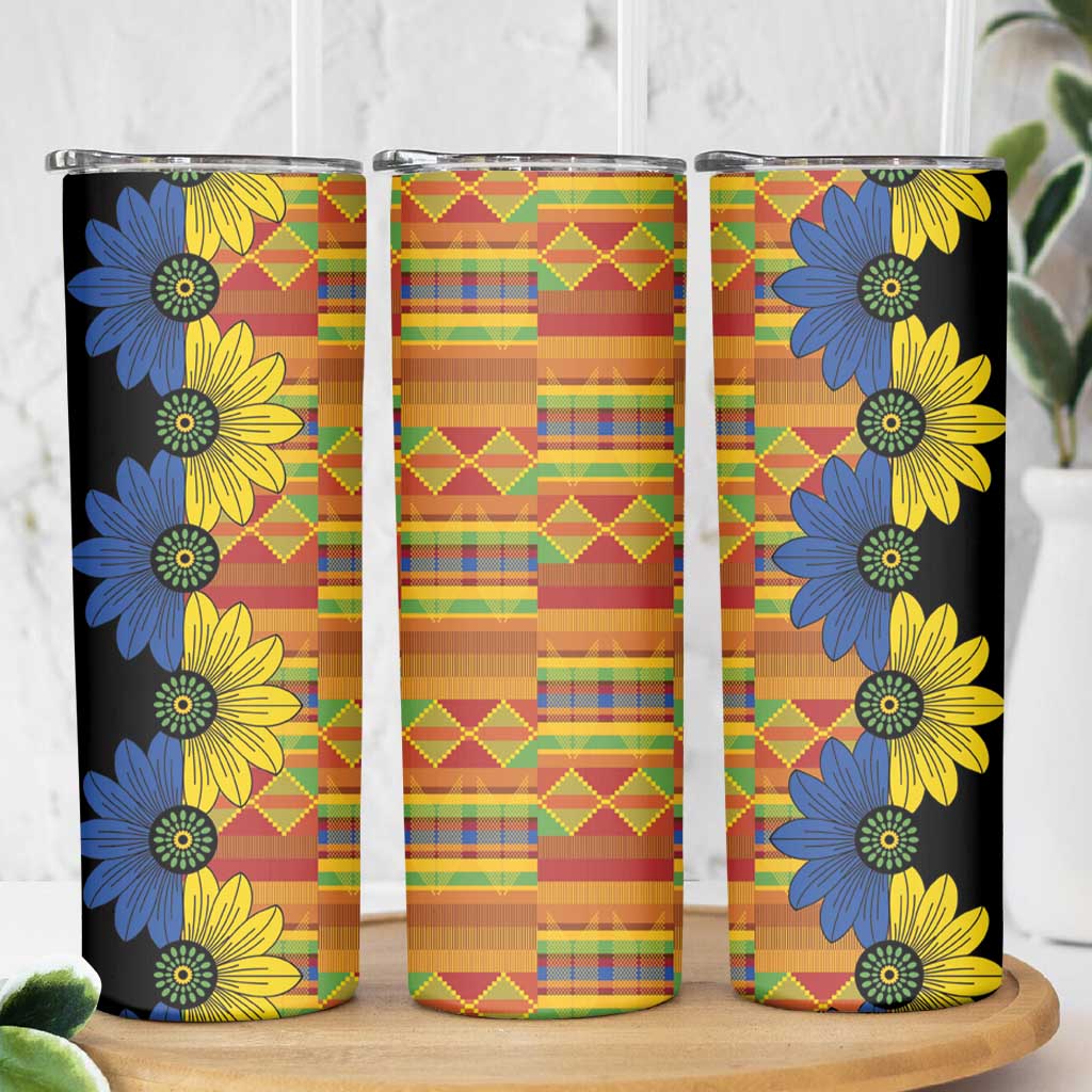 African Ethnic Kitenge Ankara Style Skinny Tumbler - Wonder Print Shop