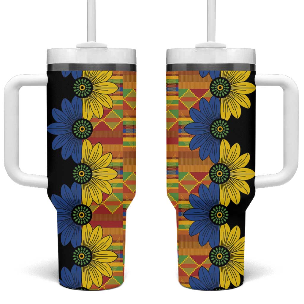 African Ethnic Kitenge Ankara Style Tumbler With Handle - Wonder Print Shop