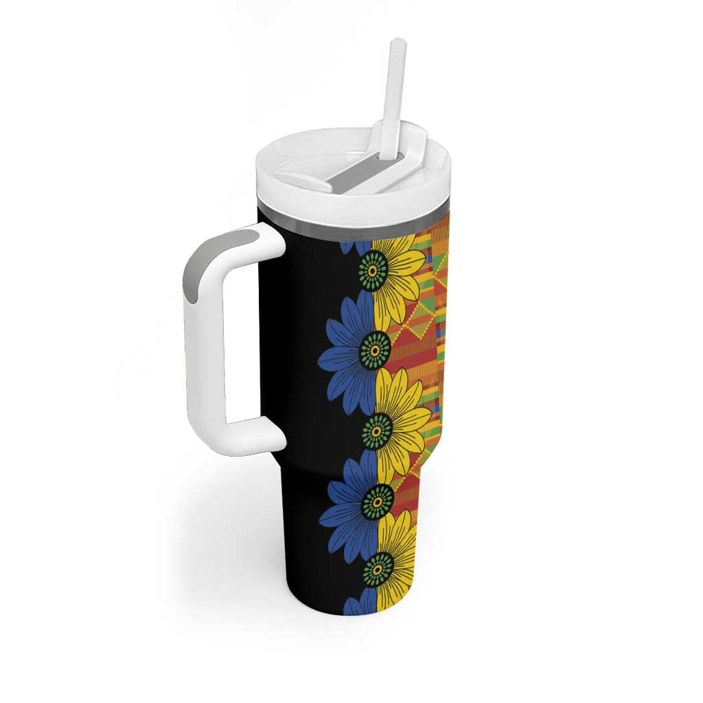 African Ethnic Kitenge Ankara Style Tumbler With Handle - Wonder Print Shop