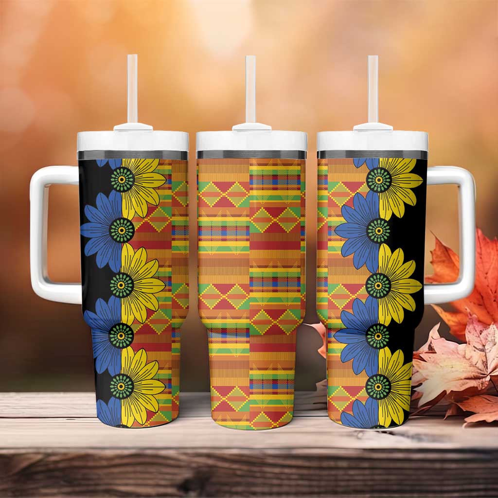 African Ethnic Kitenge Ankara Style Tumbler With Handle - Wonder Print Shop