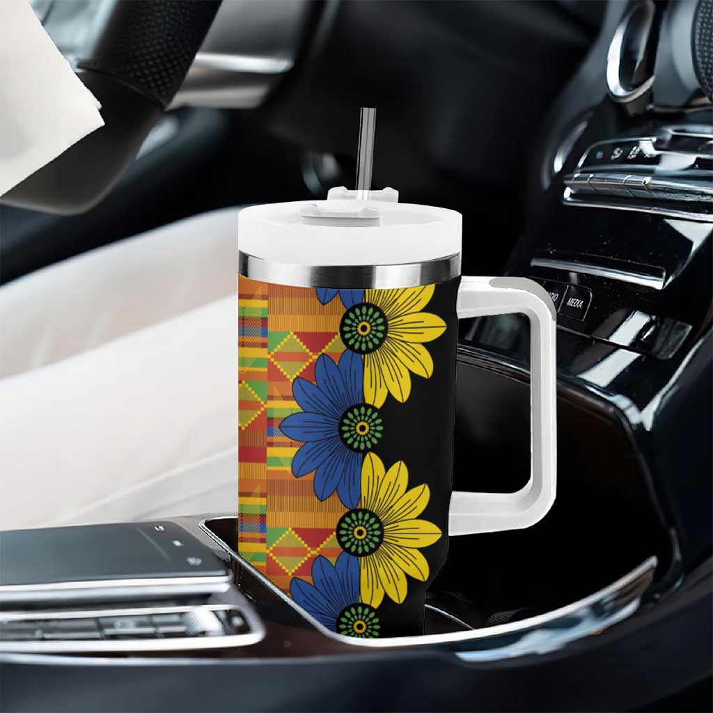 African Ethnic Kitenge Ankara Style Tumbler With Handle - Wonder Print Shop