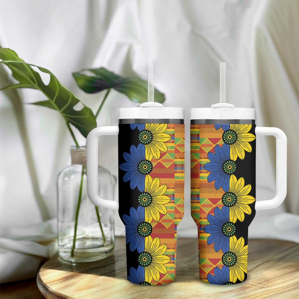 African Ethnic Kitenge Ankara Style Tumbler With Handle - Wonder Print Shop