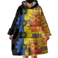 African Ethnic Kitenge Ankara Style Wearable Blanket Hoodie - Wonder Print Shop