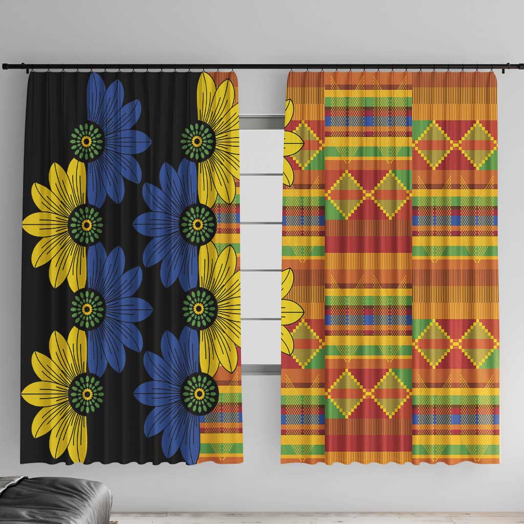 African Ethnic Kitenge Ankara Style Window Curtain - Wonder Print Shop