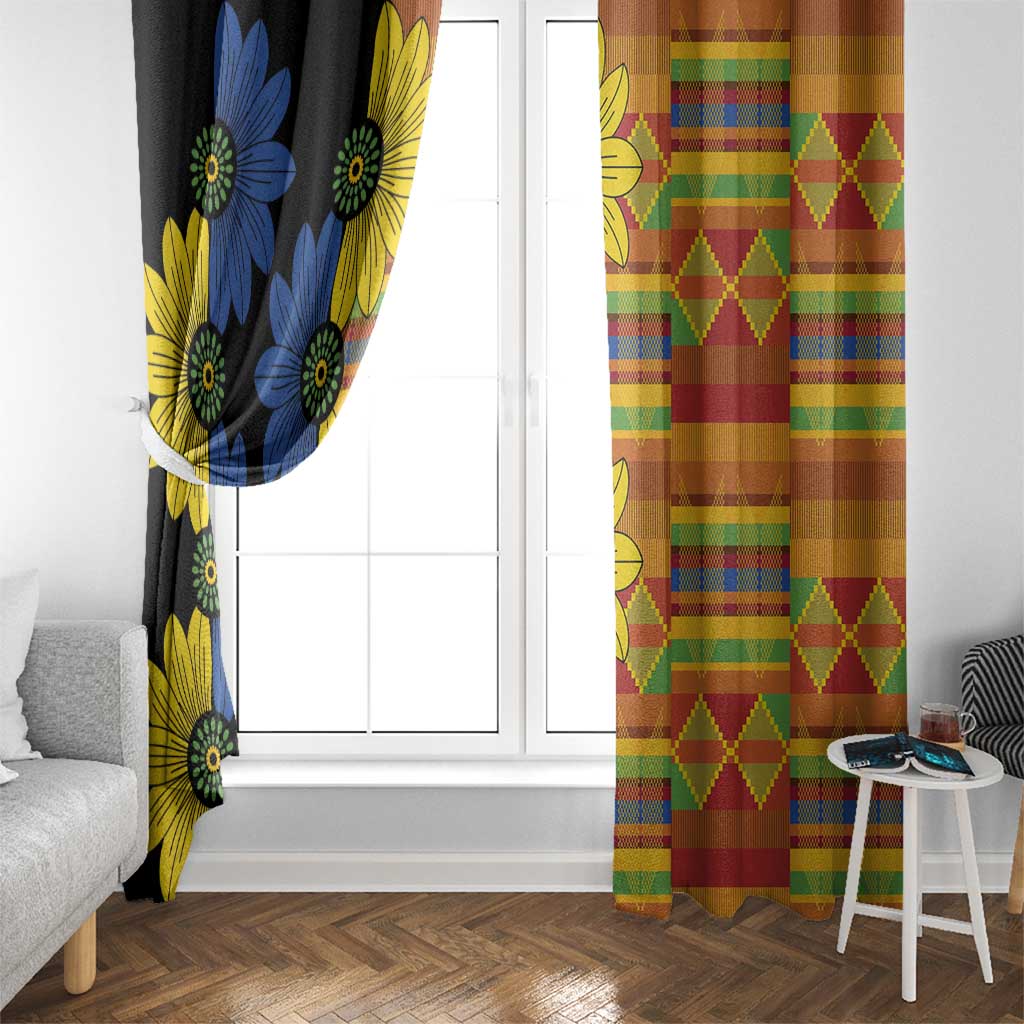 African Ethnic Kitenge Ankara Style Window Curtain - Wonder Print Shop