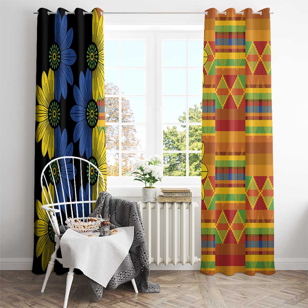 African Ethnic Kitenge Ankara Style Window Curtain - Wonder Print Shop