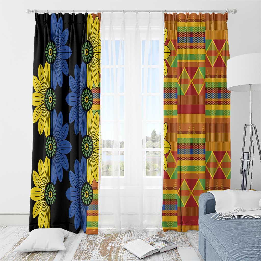 African Ethnic Kitenge Ankara Style Window Curtain - Wonder Print Shop