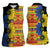 African Ethnic Kitenge Ankara Style Women Sleeveless Polo Shirt - Wonder Print Shop