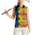 African Ethnic Kitenge Ankara Style Women Sleeveless Polo Shirt - Wonder Print Shop