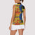 African Ethnic Kitenge Ankara Style Women Sleeveless Polo Shirt - Wonder Print Shop