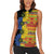 African Ethnic Kitenge Ankara Style Women Sleeveless Polo Shirt - Wonder Print Shop