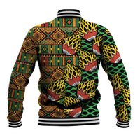 African Tribal Geometric Mixed Kanga Pattern Baseball Jacket LT9 - Wonder Print Shop