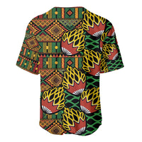 African Tribal Geometric Mixed Kanga Pattern Baseball Jersey LT9 - Wonder Print Shop