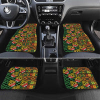 African Tribal Geometric Mixed Kanga Pattern Car Mats LT9 - Wonder Print Shop