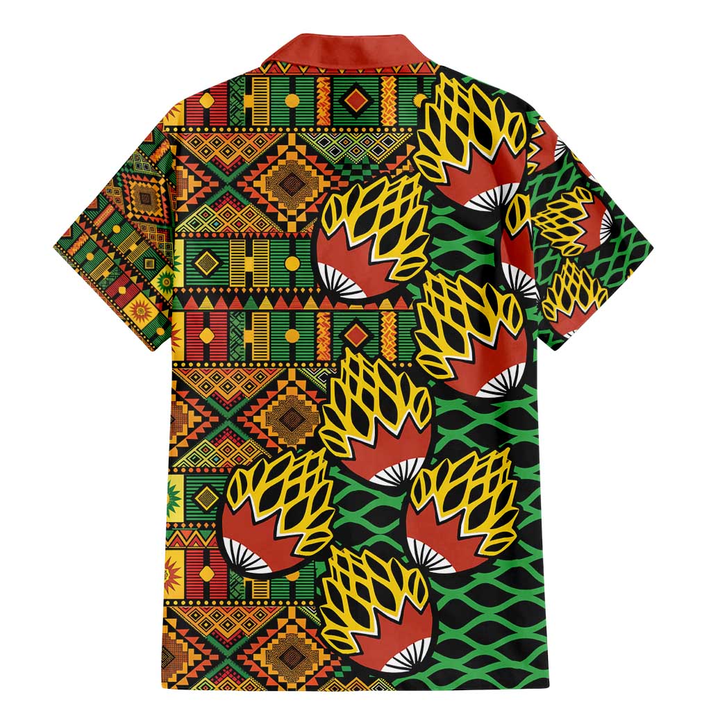 African Tribal Geometric Mixed Kanga Pattern Family Matching Mermaid Dress and Hawaiian Shirt LT9 - Wonder Print Shop