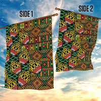 African Tribal Geometric Mixed Kanga Pattern Garden Flag - Wonder Print Shop