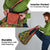 African Tribal Geometric Mixed Kanga Pattern Grocery Bag
