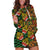 African Tribal Geometric Mixed Kanga Pattern Hoodie Dress - Wonder Print Shop