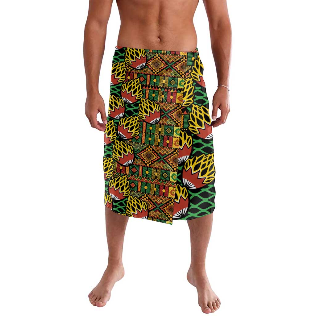African Tribal Geometric Mixed Kanga Pattern Lavalava - Wonder Print Shop