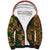 African Tribal Geometric Mixed Kanga Pattern Sherpa Hoodie - Wonder Print Shop