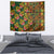 African Tribal Geometric Mixed Kanga Pattern Tapestry - Wonder Print Shop