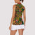 African Tribal Geometric Mixed Kanga Pattern Women Sleeveless Polo Shirt - Wonder Print Shop