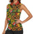 African Tribal Geometric Mixed Kanga Pattern Women Sleeveless Polo Shirt - Wonder Print Shop