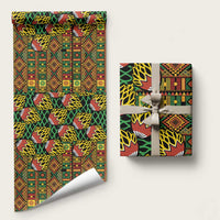 African Tribal Geometric Mixed Kanga Pattern Wrapping Paper - Wonder Print Shop