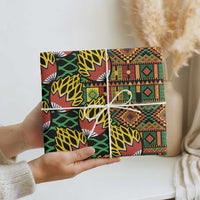 African Tribal Geometric Mixed Kanga Pattern Wrapping Paper - Wonder Print Shop